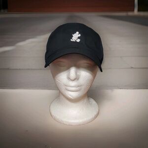 Disney Parks Nike Golf Cap Embroidered Mickey Icon Dri Fit Black Unisex Hat